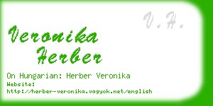 veronika herber business card